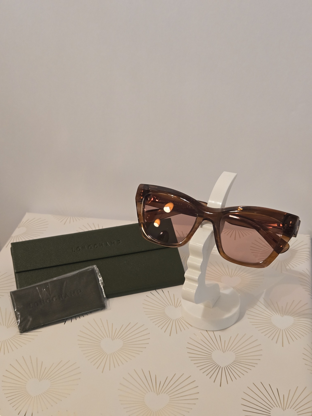 Longchamp Brown Cat-Eye Sunglasses